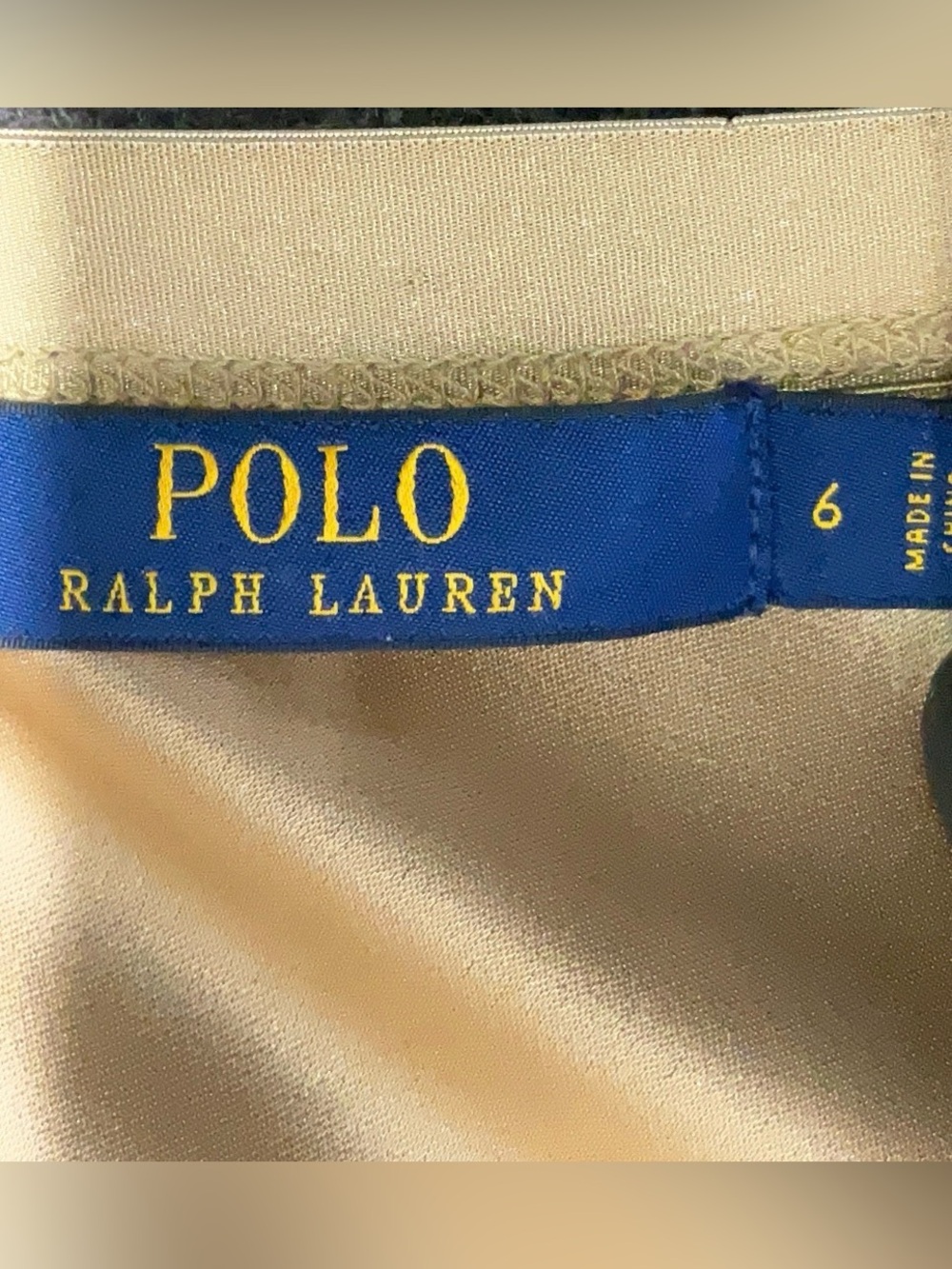 Polo Ralph Lauren Satin Midi Skirt Slip Gold Champagne A-line Pencil Bias Cut 6 - Picture 8 of 8